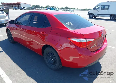 2015 Toyota Corolla Le из США, поврежденный, VIN 5YFBURHE4FP282563